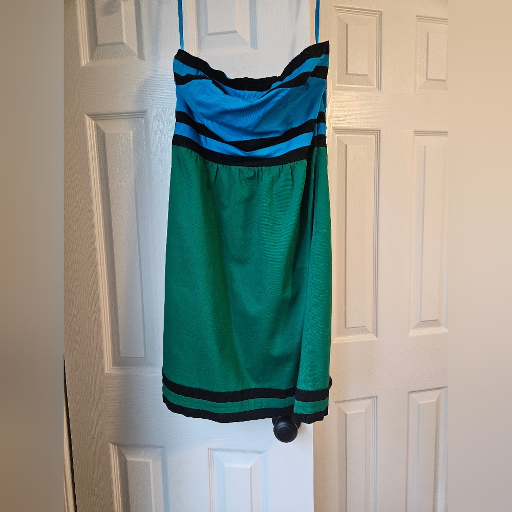 Limited colorblock strapless dress size 6